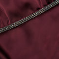 Burgundy Satin Maxi Dress