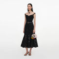 Black Lace Midi Skirt