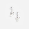 Bow Crystal Charm Earring