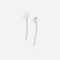 Pearl Flower Crystal Droplet Earring