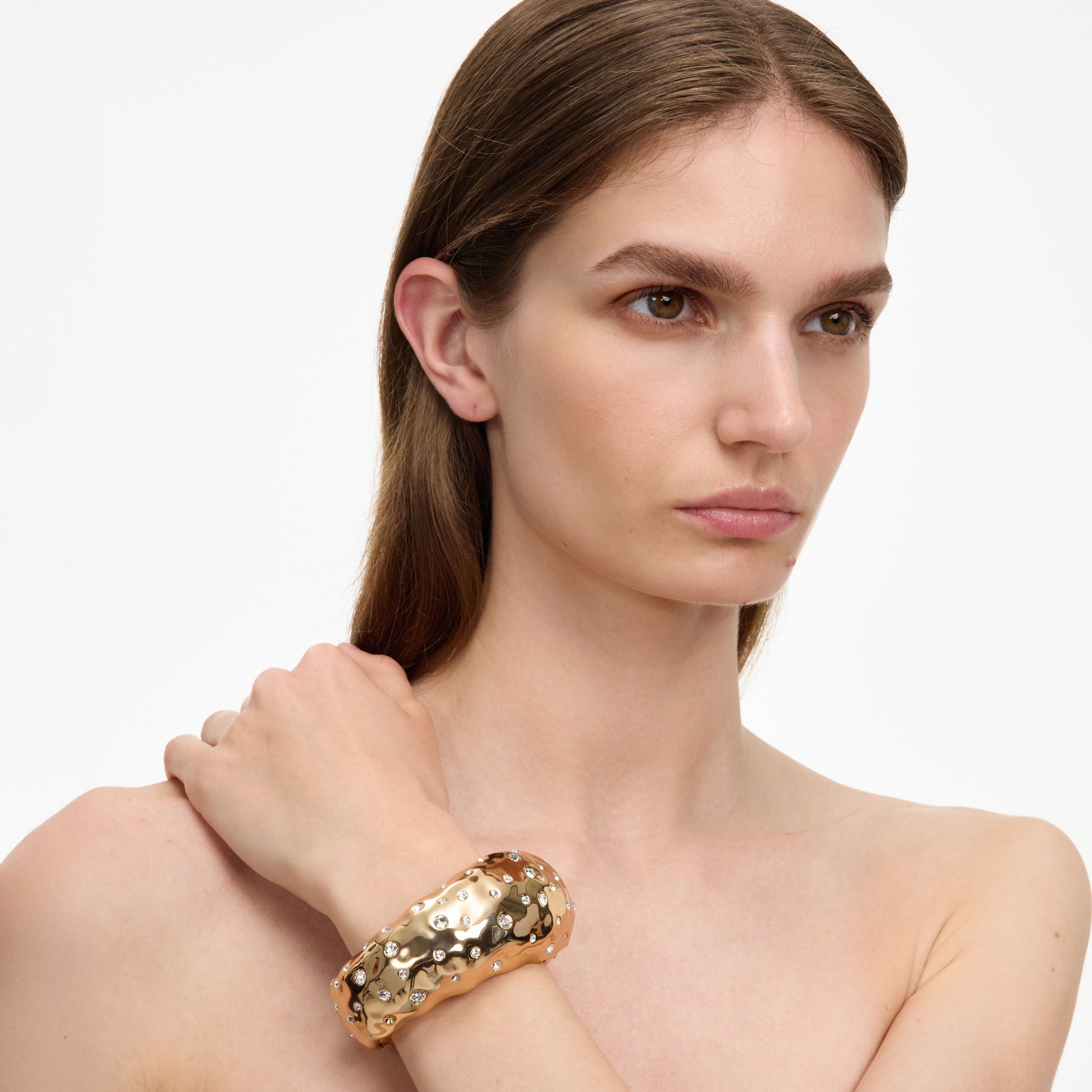 Mottled Gold Crystal Bangle