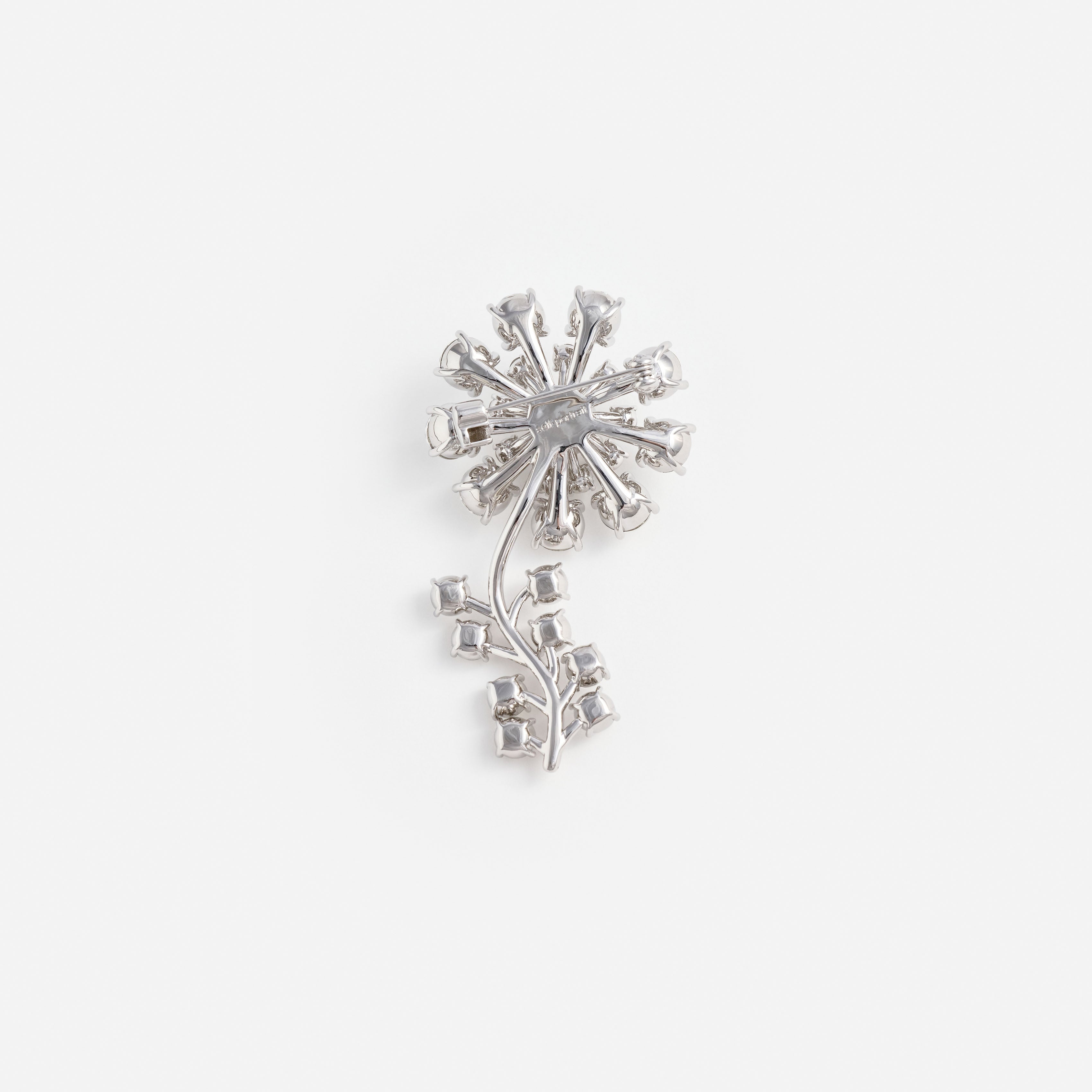 Crystal Flower Brooch