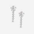 Multi Crystal Flower Dangle Earring