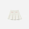 Cream Diamond Knit Skirt