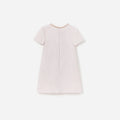 Pink Boucle Braided Trim Dress