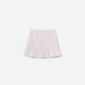 Pink Boucle Pleated Skirt