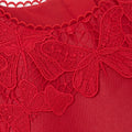 Red Taffeta Lace Dress
