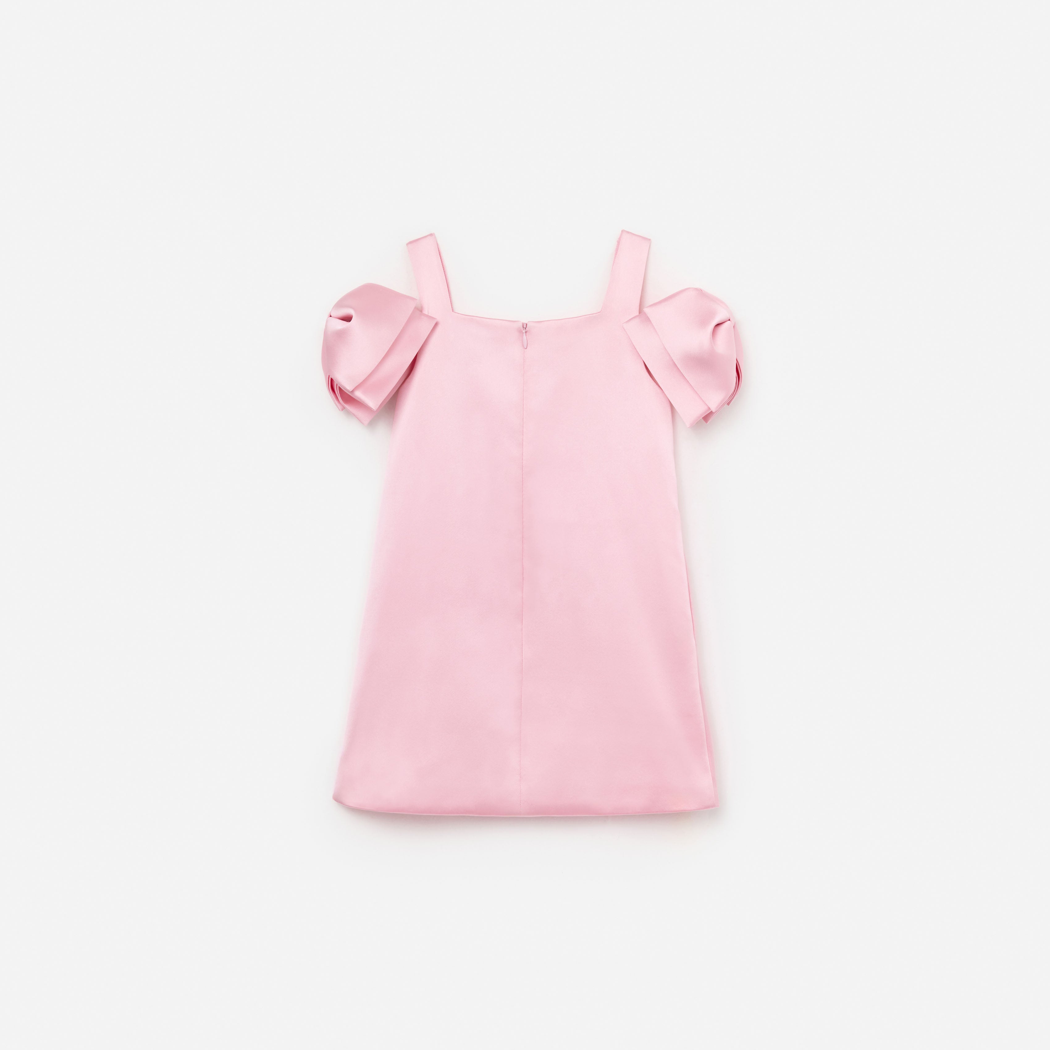 Pink Satin Bow Dress