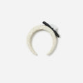 Cream Boucle Flower Bow Headband