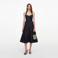 Indigo Denim Halterneck Midi Dress