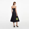 Indigo Denim Halterneck Midi Dress