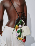 Embossed Leather Yellow Mini Bag