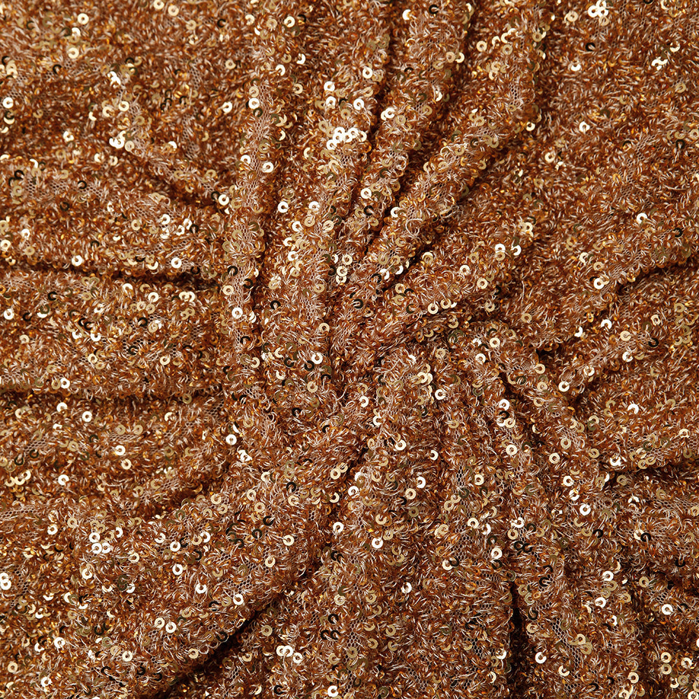 Gold Sequin Mini Skirt