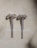 Double Crystal Bow Earrings