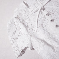 White Cord Lace Top