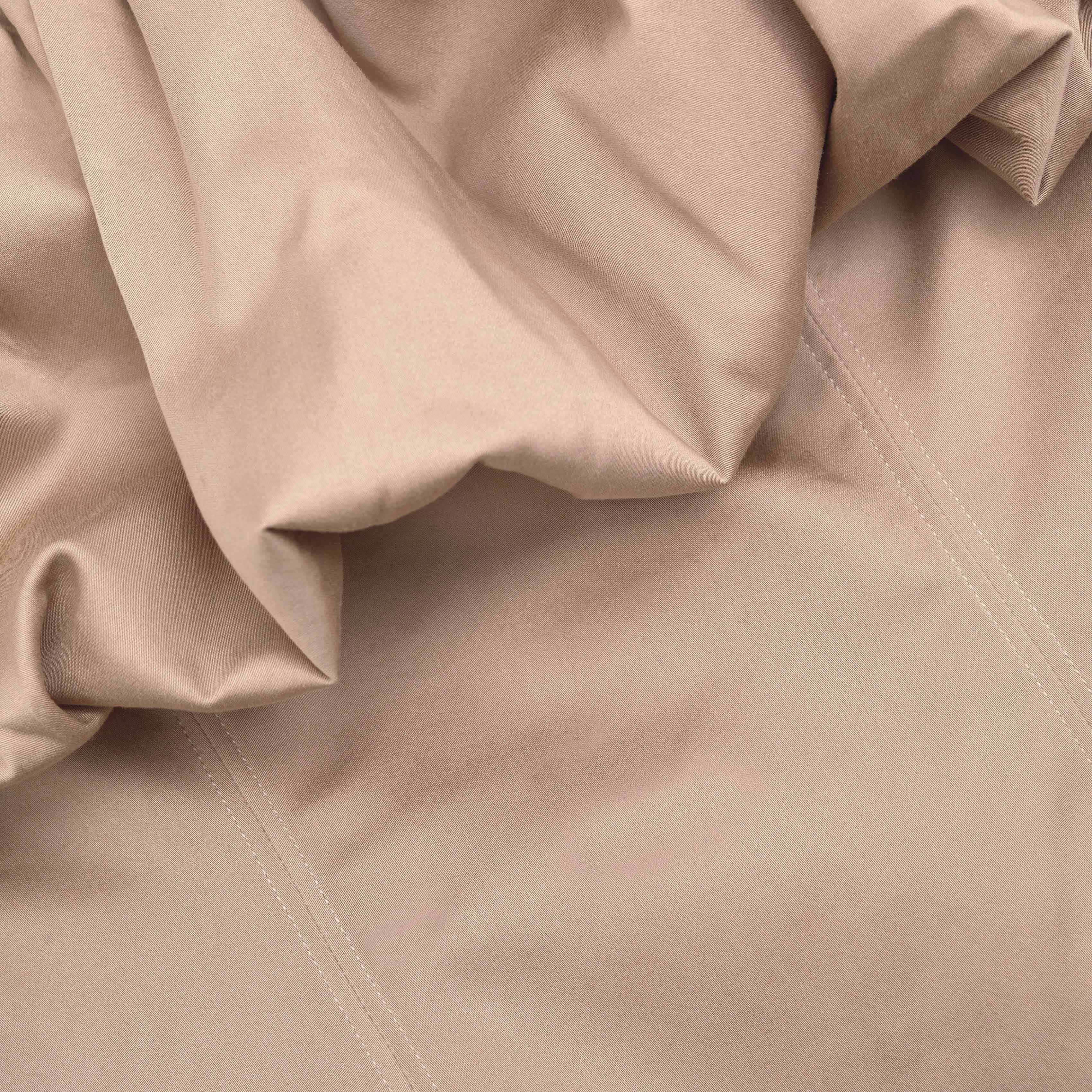 Beige Taffeta Bandeau Top