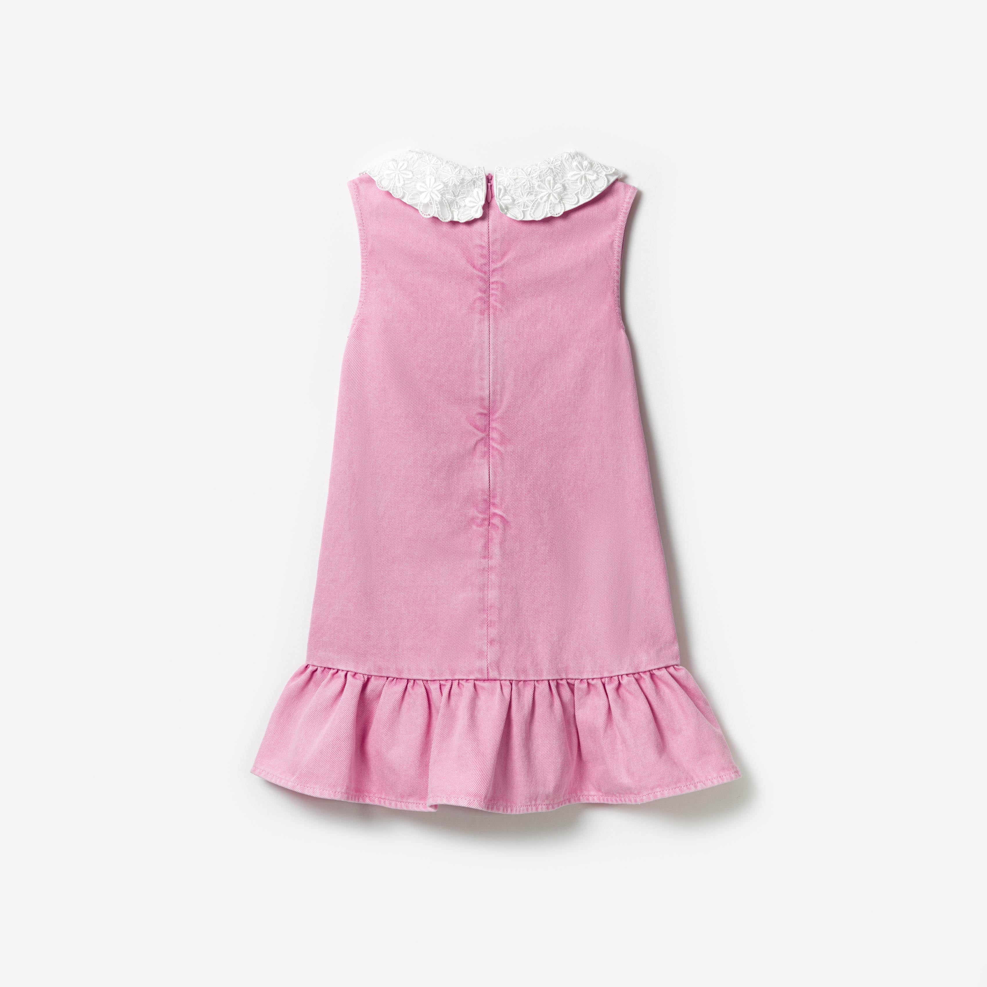 Pink Denim Mini Dress
