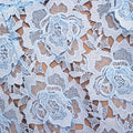 Blue Flower Lace Midi Dress