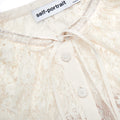 White Lace Cape Maxi Dress