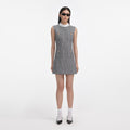 Sleeveless Prince Of Wales Check Mini Dress