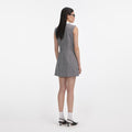 Sleeveless Prince Of Wales Check Mini Dress