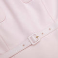 Pink Taffeta Midi Dress