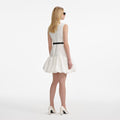 Cream Taffeta Mini Dress
