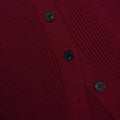 Burgundy Cut Out Rib Knit Midi Dress