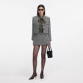 Houndstooth Crystal Trim Jacket