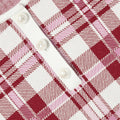 Burgundy Check Knit Dress