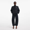 Denim Trench Jacket