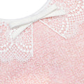 Pink Boucle Lace Collar Midi Dress