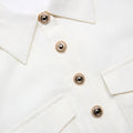 Cream Linen Blend Sleeveless Mini Dress