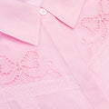 Pink Embroidered Mini Dress