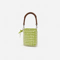 Green Crystal Chain Mini Tote Bag