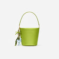 Green Satin Bucket Bag