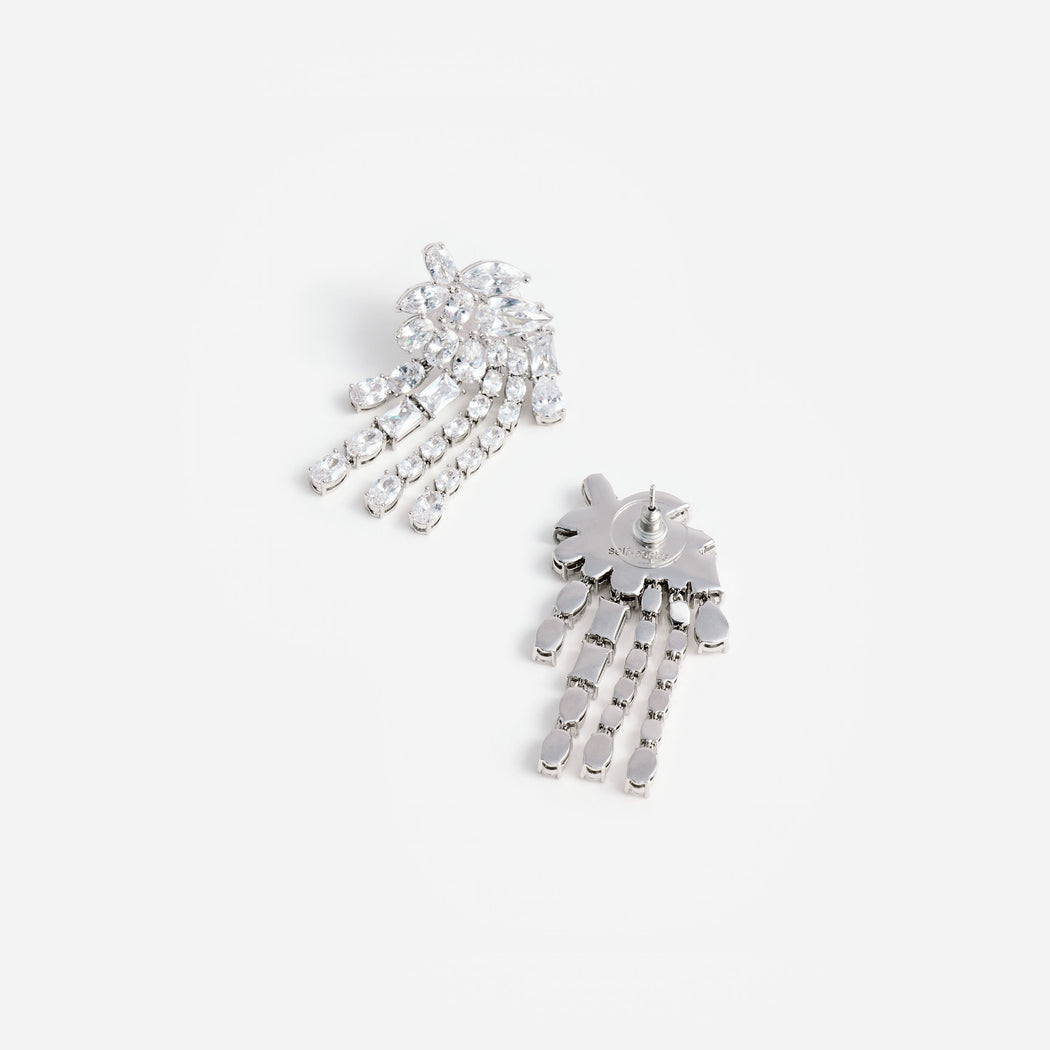 Multi Crystal Dangle Earrings