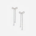 Crystal Bow Dangle Earring
