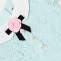 Mint Lace Collared Dress