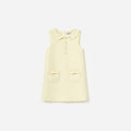 Yellow Taffeta Shift Dress