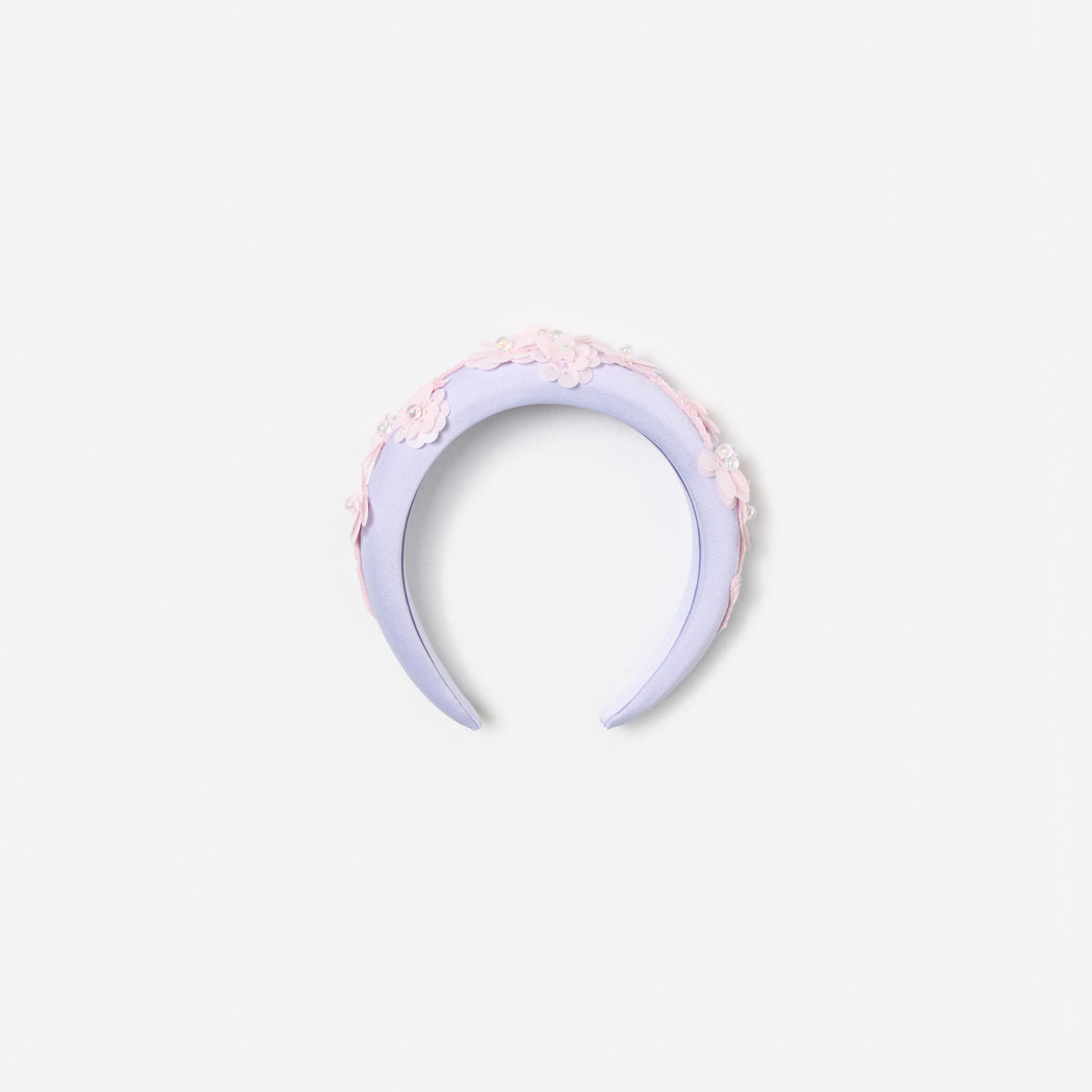 Lilac Flower Sequin Headband
