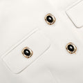 Cream Linen Blend Peplum Playsuit