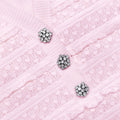 Pink Pointelle Diamante Knit Mini Dress