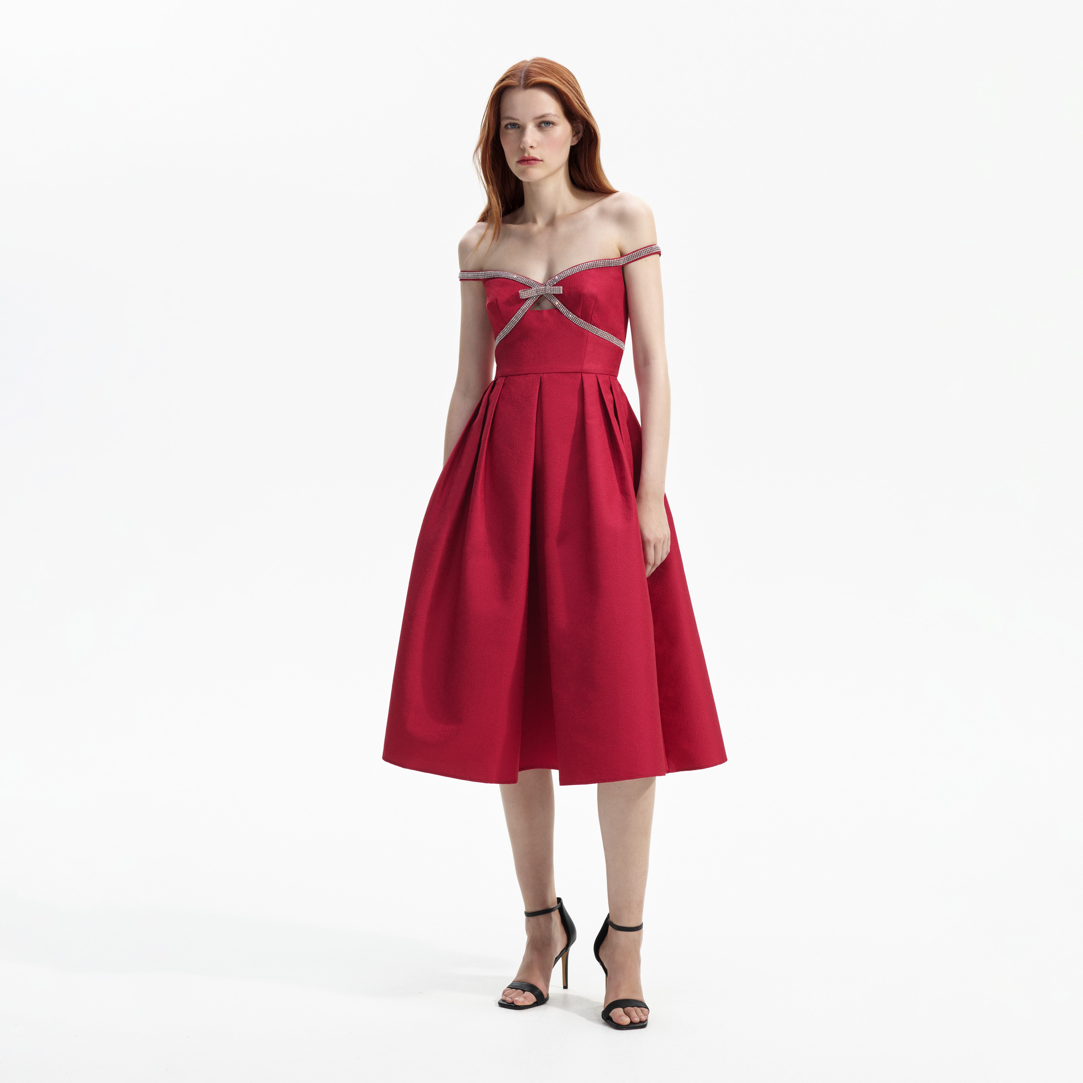 Self portrait red deals dress