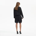 Black Boucle Oversized Jacket