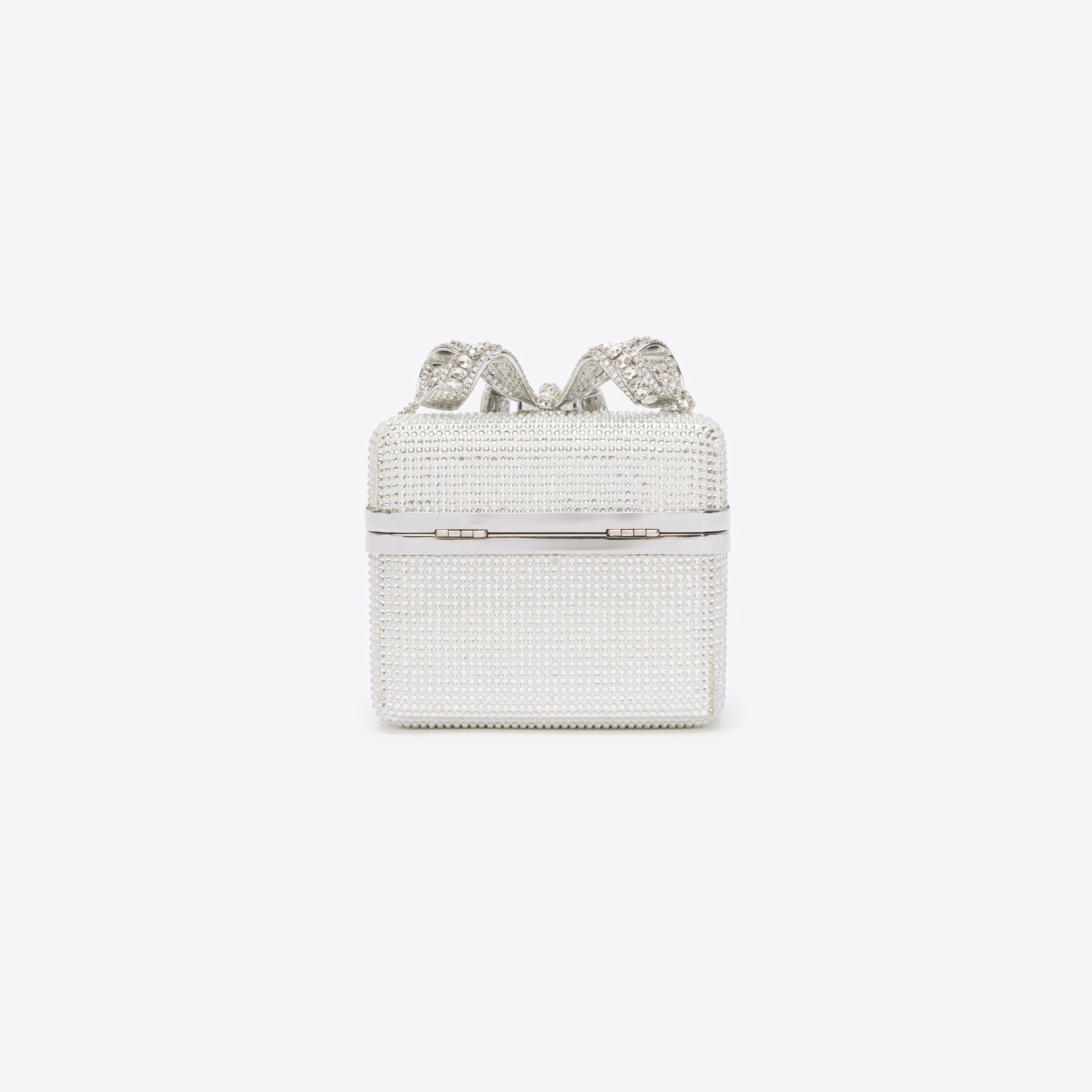 Silver Rhinestone Vanity Bag