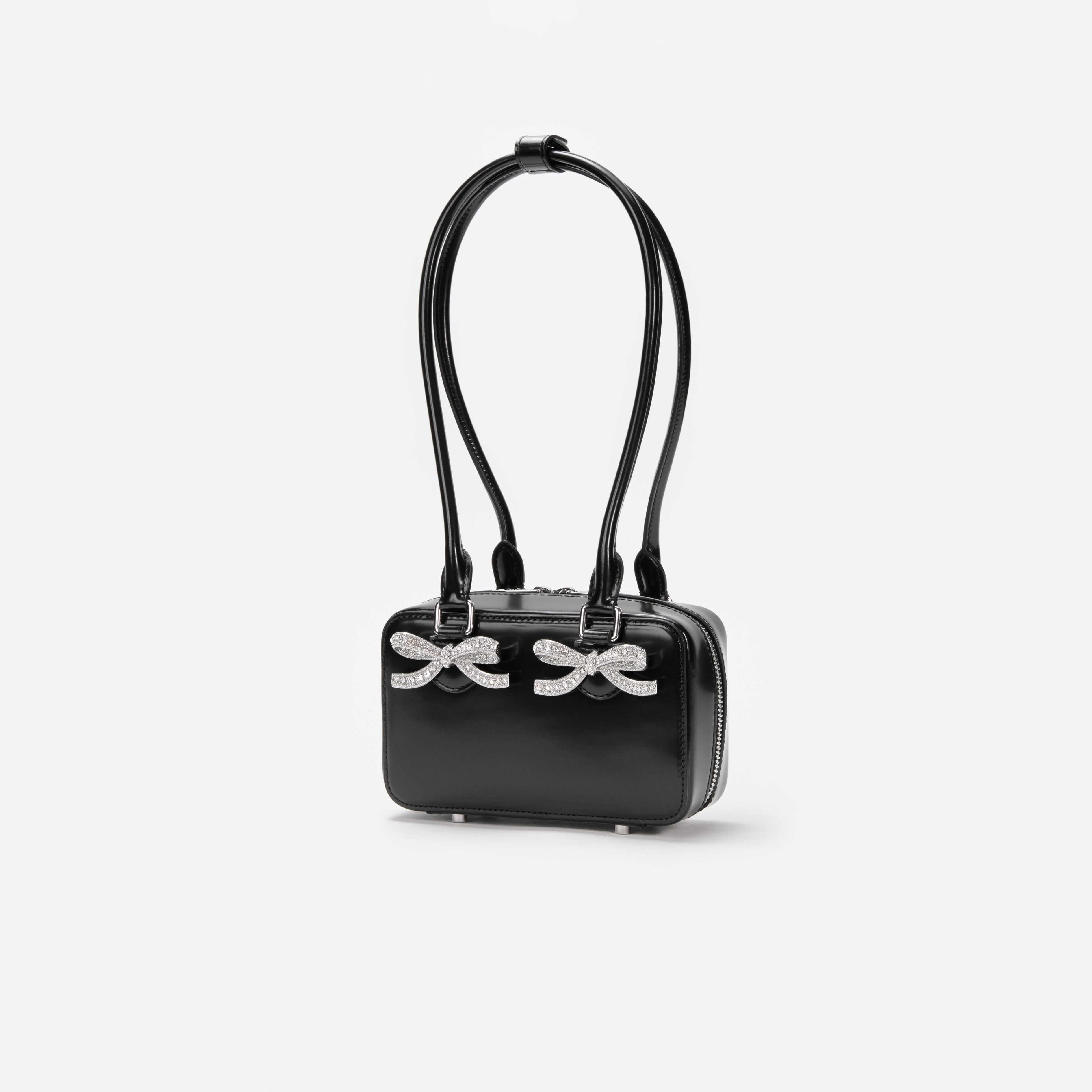 Black Leather Shoulder Bag