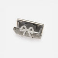 Silver Crystal Box Clutch
