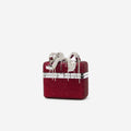 Burgundy Crystal Vanity Case