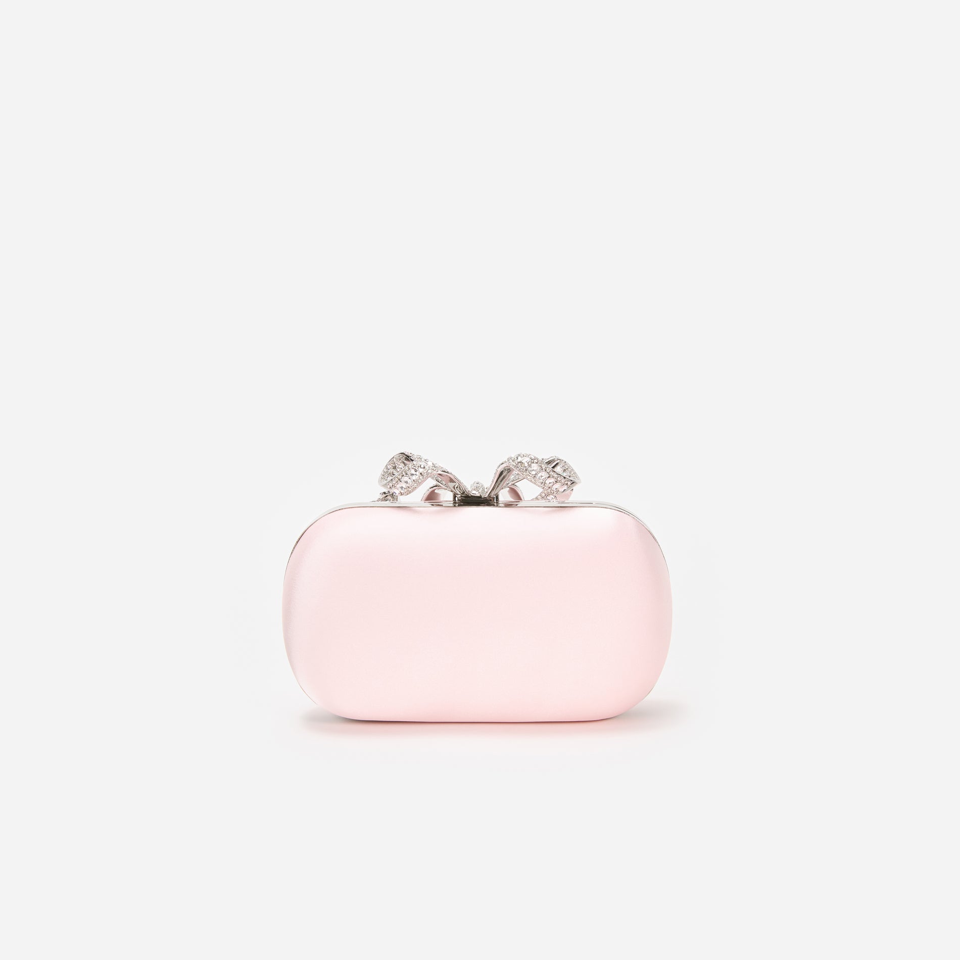 Pink Satin Clutch